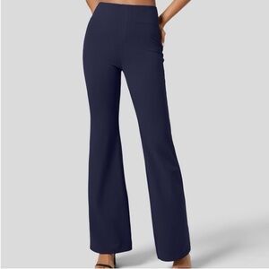 Halara Flex SculptKnit High Waisted Flare Work Black Pants Size X Small Petite